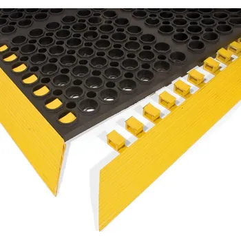 Rohožka FMT Žlutá gumová náběhová hrana COBA Deluxe - 107,4 x 5 x 1,85 cm
