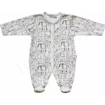 Kojenecký overall Bavlněný overal Kočičky Baby Service velikost 50