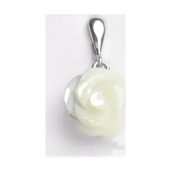 Šperk Stříbrný přívěsek přírodní korál růže - P1299 (Stříbrný přívěsek s přírodním korálem)
