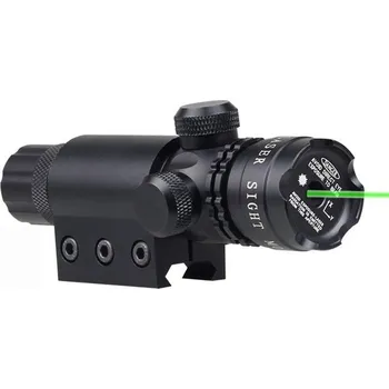 Měřící laser 5mW Tactical Green Laser Designator Lovecký pohled se silným jasným zeleným laserovým paprskem 21mm kolejový držák a spínač okrajové linky.