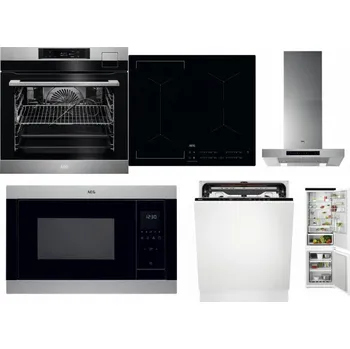 Set domácích spotřebičů AEG BSK792380M + AEG Mastery Bridge IKE64441IB + AEG Mastery DBB5660HM + AEG Mastery MSB2547D-M + AEG FSE74707P + AEG TSC6M181ES