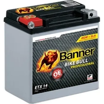 Motobaterie Motobaterie Banner Bike Bull AGM PRO ETX 14, 12Ah, 12V (YTX14-BS)