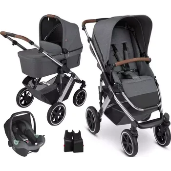Kočárek ABC Design Salsa 4 Air akční set včetně autosedačky asphalt 2024 + adaptér pro autosedačku zdarma (12004552300)