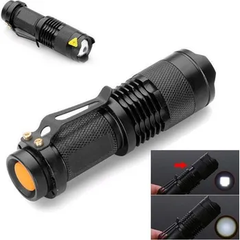 2000lm kapesní svítilna mini CREE Q5 LED zoomovatelná AA/14500