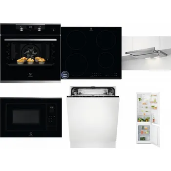 Set domácích spotřebičů ELECTROLUX KODEH70X + ELECTROLUX LIR60433B + ELECTROLUX LFP326S + ELECTROLUX LMS4253TMX + ELECTROLUX EEA27200L + ELECTROLUX LND5FE18S