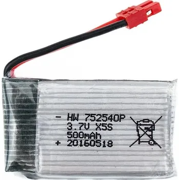 RC model Akumulátor 752540P 3,7V 500mAh Lipol pro Syma X5H RC model drony