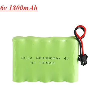 Ni-Cd pack 1800mAh 6V dobíjecí baterie pro RC elektrické hračky Auta Lodě zbraně osvětlení