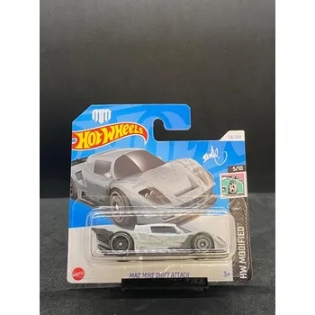 autíčko Hot Wheels - Mad Mike Drift Attack grey NOVÉ