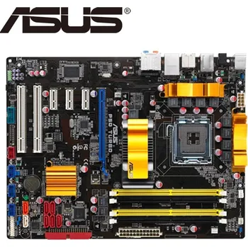 Stolní počítač Asus P5Q Turbo Desktop Motherboard P45 Socket LGA 775 For Core 2 Duo Quad DDR2 16G UEFI ATX BIOS