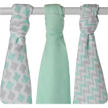 látková plena Bambusové pleny XKKO BMB 70x70 - Scandinavian Baby Mint MIX 3k