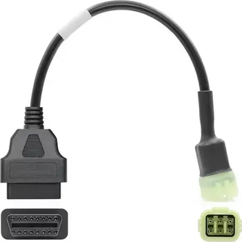 Autodiagnostika KAWASAKI 6 pin redukce OBD2 CAN BUS + K linka, motocykl, pro TuneECU - 6pin