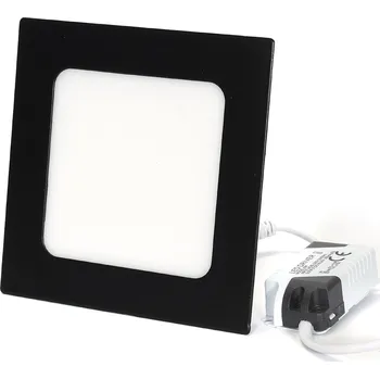LED panel Syntron Zapuštěný panel Led čtvercový černý 6W 3000K PL-B03