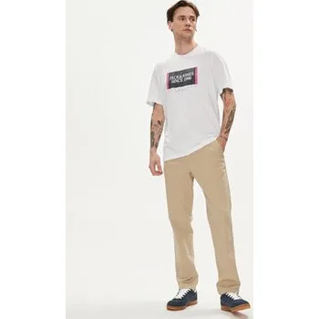 Pánské tričko Jack & Jones T-Shirt Lafayette 12252681 Bílá Standard Fit L