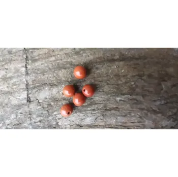 Materiál na výrobu šperku červený jaspis korálek 6 mm