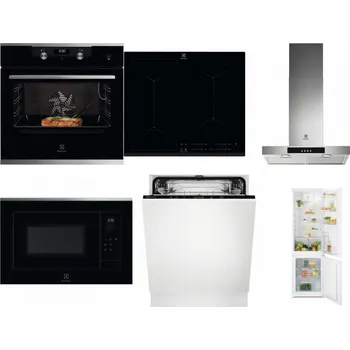 Set domácích spotřebičů ELECTROLUX KODEC75X2 + ELECTROLUX EIV634 + ELECTROLUX LFT426X + ELECTROLUX LMS4253TMX + ELECTROLUX EEA27200L + ELECTROLUX LND5FE18S