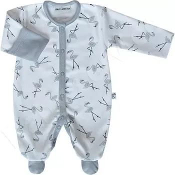 Kojenecký overall Bavlněný overal Baby Service Plameňáci velikost 68
