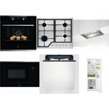 Set domácích spotřebičů ELECTROLUX KODEH70X + ELECTROLUX KGS6426SX + ELECTROLUX LFG716X + ELECTROLUX LMS4253TMX + ELECTROLUX EES48200L + ELECTROLUX LND5FE18S