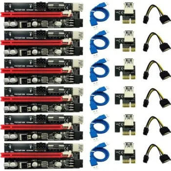 10ks Nejnovější Ver009 USB 3.0 Pci-E Riser Ver 009S Express 1X 4X 8X 16X Extender Riser Adaptérová karta