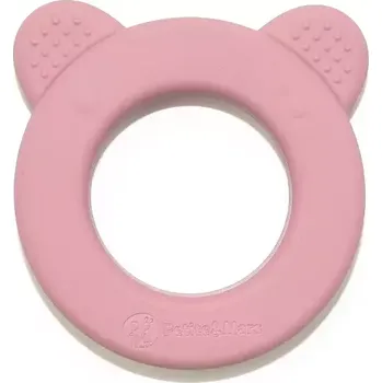 PETITE&MARS Kousátko silikonové s chrastítkem Beary Dusty Rose (713820)