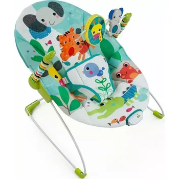 Bright Starts Lehátko vibrující Jungle Stream 0m+, do 9kg (60700-2)