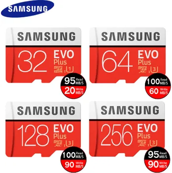 Paměťová karta SAMSUNG EVO Micro SD 128 GB, 32 GB, 64 GB, 256 GB, 512 GB, U1 U3, Micro SD, paměťová karta, 32 64, 128 GB, flash karta, SD / TF, microSD pro telefon