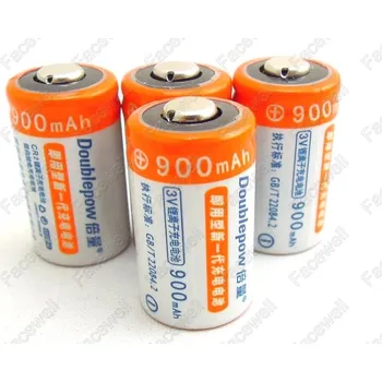 Článková baterie Akumulátor Doublepow 900mAh CR2 15270 lifepo4 3.2V nabíjecí