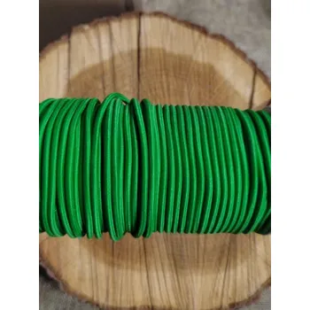 Textilie Kulatá pruženka Ø3 mm barva zelená