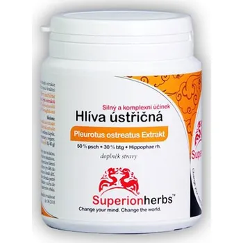 Přírodní produkt Superionherbs Hlíva ústřičná s extraktem z rakytníku 90 kapslí