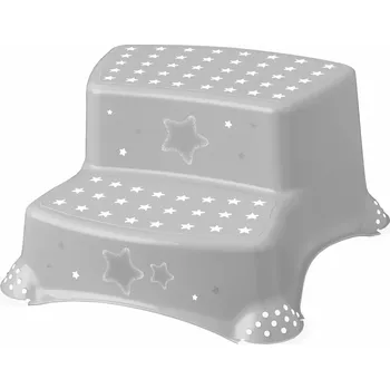 Stolička KEEEPER Dvojstupínek k WC/umyvadlu "Stars", Šedá