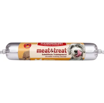 Pamlsek pro psa 80g Meat&treat Single Shot salám pro výcvik - Drůbeží