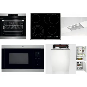 Set domácích spotřebičů AEG BSK782380M + AEG Mastery DirectTouch HK654070XB + AEG DGB3523S + AEG Mastery MSB2547D-M + AEG Mastery MaxiFlex FSE73507P + AEG TSC6M181ES