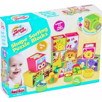 Hračka pro nejmenší Teddies Kostky kubus vkládačka plast (623097)