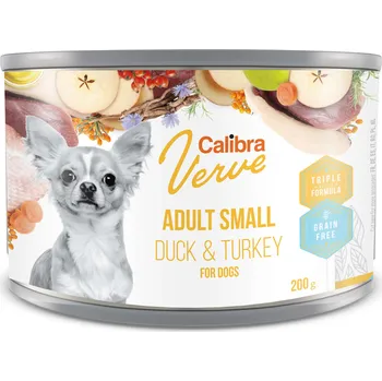Krmivo pro psa Calibra Dog Verve konz. GF Adult Small Duck & Turkey 200 g (min. odběr 6 ks)
