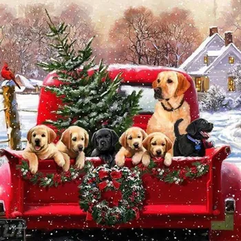 Diamantové malování DIAMANTOVÁ MOZAIKA VÁNOČNÍ 04 - SLEVA -50%