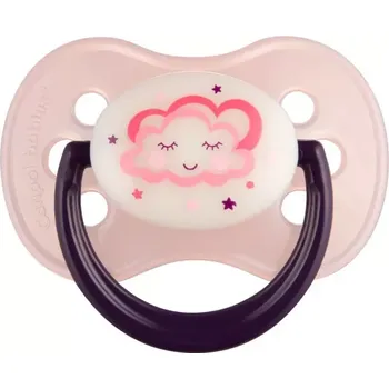 Canpol babies Dudlík kaučukový třešinka 6-18m NIGHT DREAMS růžový (22643)