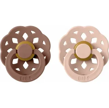 BIBS Boheme dudlíky z přírodního kaučuku 2ks velikost 2 (6-18měs) Woodchuck/Blush