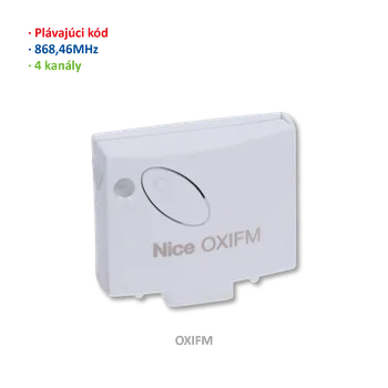 Pohon brány NICE Přijímač zásuvný, 4 kanálový, paměť na 1024 vysílačů