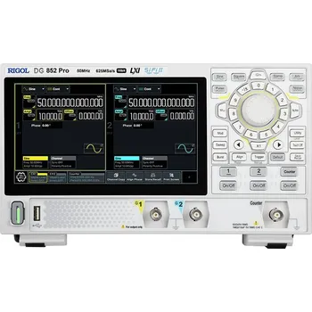 generátor funkcí Rigol DG852 Pro Arbitrární generátor funkcí 1 µHz - 50 MHz 2kanálový sinusový, obdélníkový, rampa, pulz, arbitrární, šum