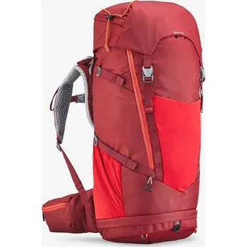 Sportovní taška QUECHUA Dětský turistický batoh MH500 40 +10 l 40 LITRŮ ČERVENÁ