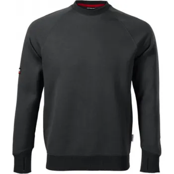 Pánská mikina RIMECK Mikina Vertex přes hlavu 80 % bavlna, 20 % polyester Barva: šedá uhlová, Velikost: 4XL