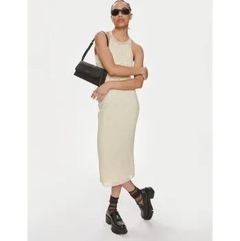 Dámské šaty Patrizia Pepe Koktejlové šaty 2A2735/K186-W362 Écru Slim Fit 0