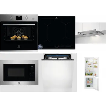 Set domácích spotřebičů ELECTROLUX KODGH70TX + ELECTROLUX EIS62449 + ELECTROLUX LFP326S + ELECTROLUX EMS4253TEX + ELECTROLUX EES48200L + ELECTROLUX LND5FE18S