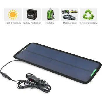 Univerzální solární nabíječka ALLPOWERS 18V 7.5W Solarní autonabíječka pro auta, moto, lodě, traktory.