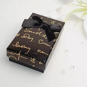 Dárková krabička Dárková krabička obdélník - nápisy černá