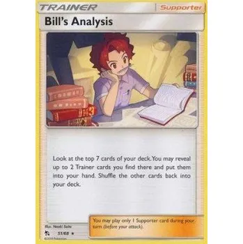 Volný čas Pokémon HIF 051/068 Bill's Analysis - Hidden Fates Stav: Excellent, Verze: NORMAL