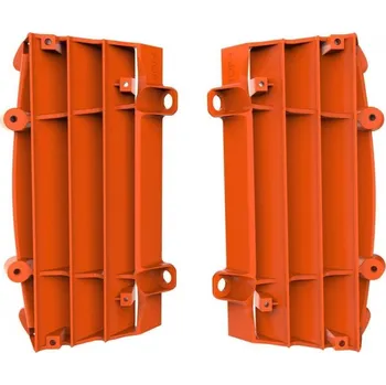 POLISPORT kryt chladiče krátký KTM EXC/EXCF/SX/SXF 17-19, barva oranžová