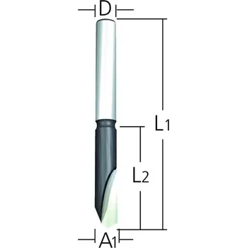 Příslušenství k frézce MAKITA Fréza na hliník stopka 6 mm,65/18 mm