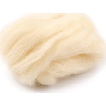 Nástroj na niť a příze Ovčí rouno 5 g česané - 2 krémová světlá