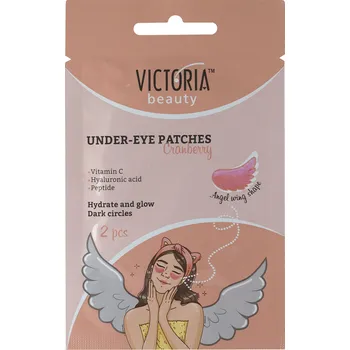 Pleťová maska Victoria beauty Hydrogelová prosvětlující oční maska s kyselinou hyaluronovou a peptidy 1 pár 2 ks