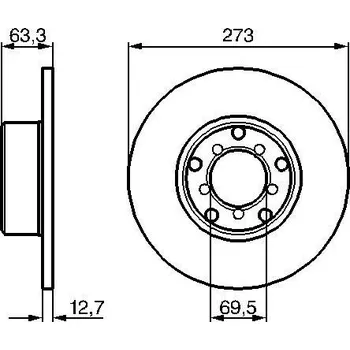 Brzdový kotouč Brzdový kotouč BOSCH 0 986 478 055